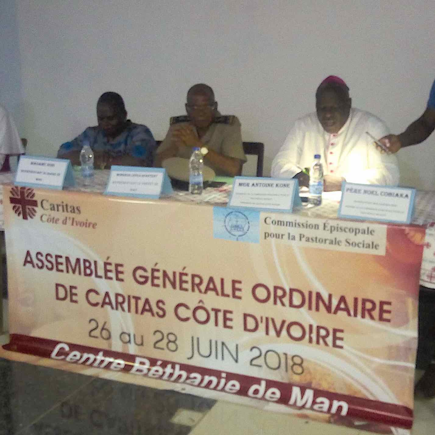 AG ordinaire de la Caritas CI à Man: L’Evêque Antoine Koné appelle à plus de responsabilité et d’engagement