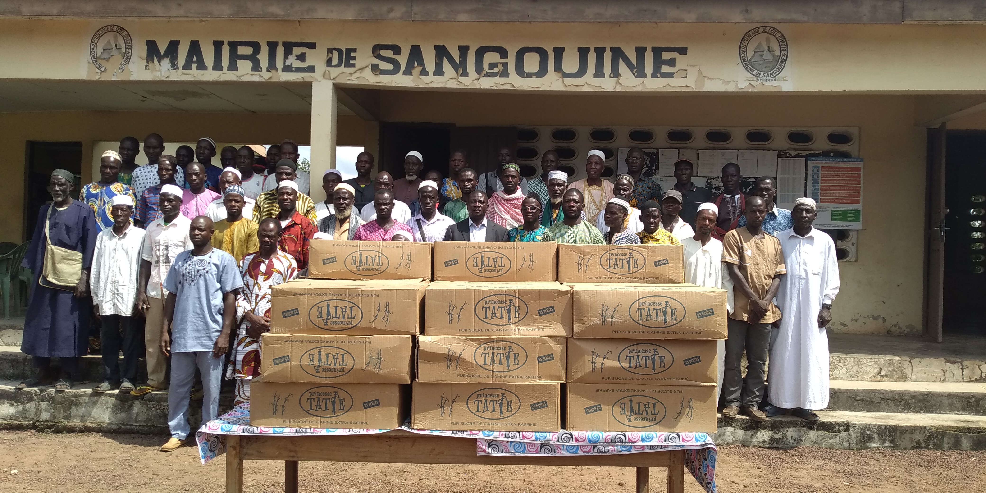 Sangouiné / Le maire offre une demi-tonne de sucre aux musulmans 