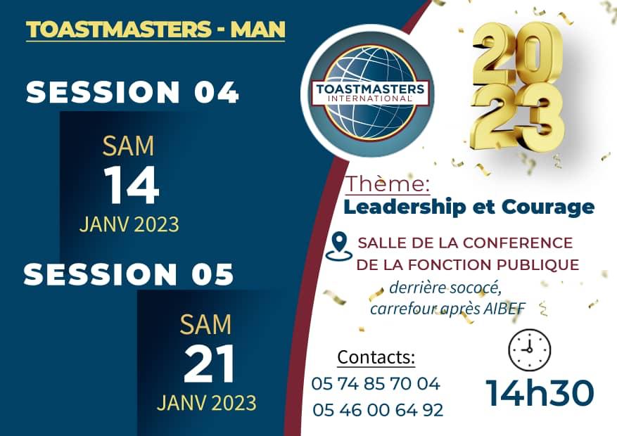 Leadership en entreprise/ Le Toastmaster club de Man initie des séances de formation