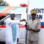 Yorodougou/ Le ministre Vagondo Diomandé offre une ambulance à la population